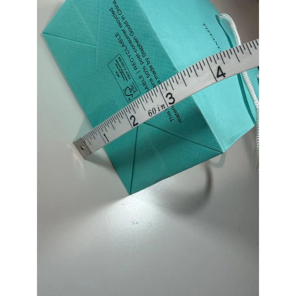 Tiffany & Co. Jewelry Box Shopping Bag Ribbon Set Blue Good Packaging